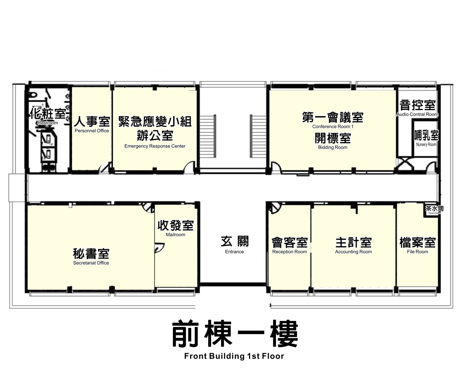 大樓配置全景平面圖